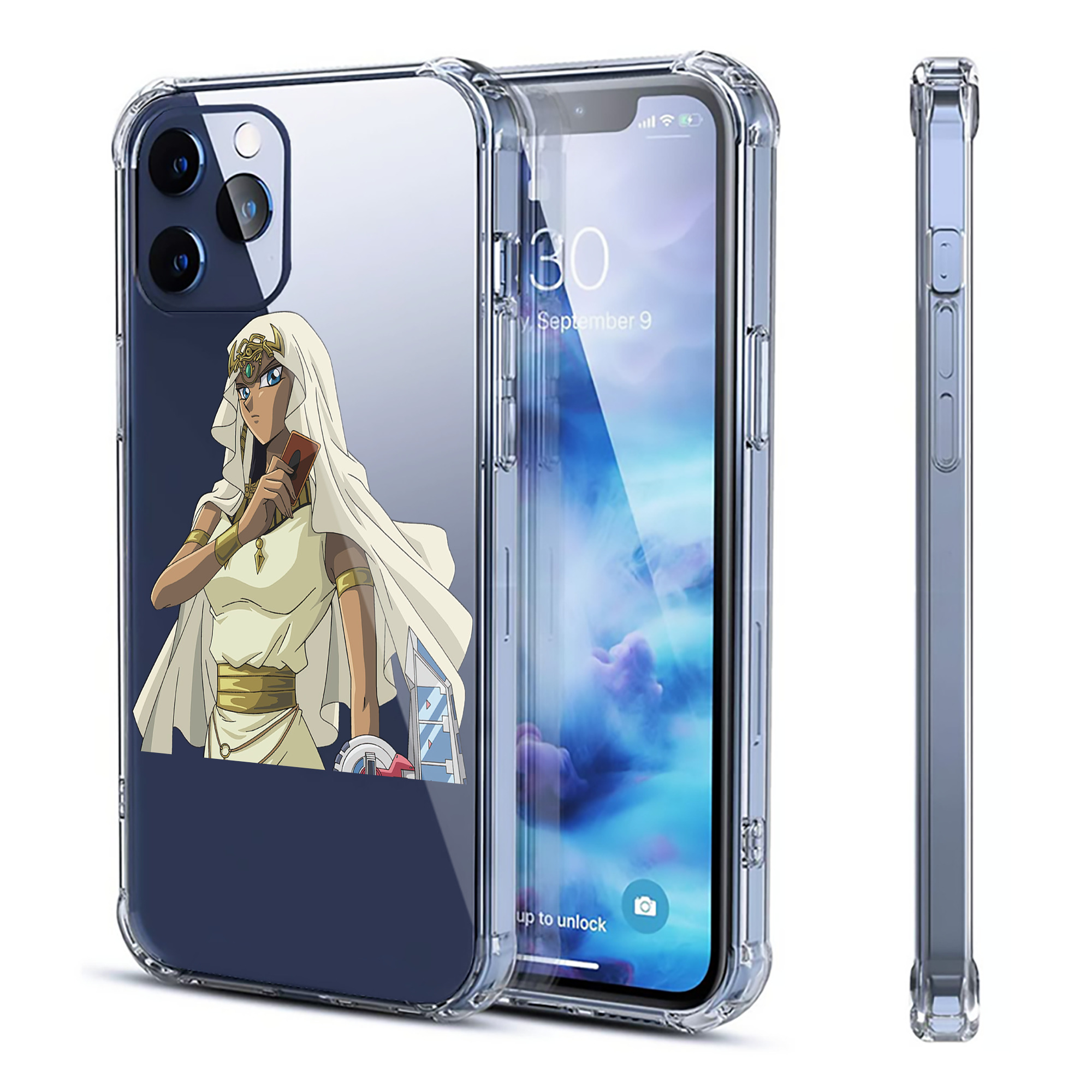 （画像用） 遊☆戯☆王 Yu-Gi-Oh! 【iPhone 12シリーズ対応】透明スマホケース（クリアソフトケース）